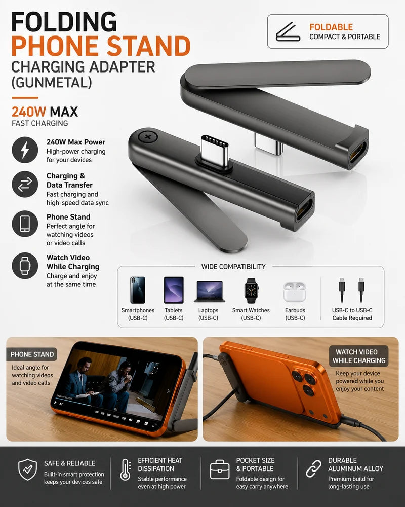 Foldable Phone Stand Adapter