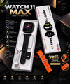 Watch 8 Max Smartwatch with Free Extra Strap (Orange Ocean Belt Included)