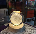 👉 3D Galaxy Crystal Ball Night Light with Wooden Base