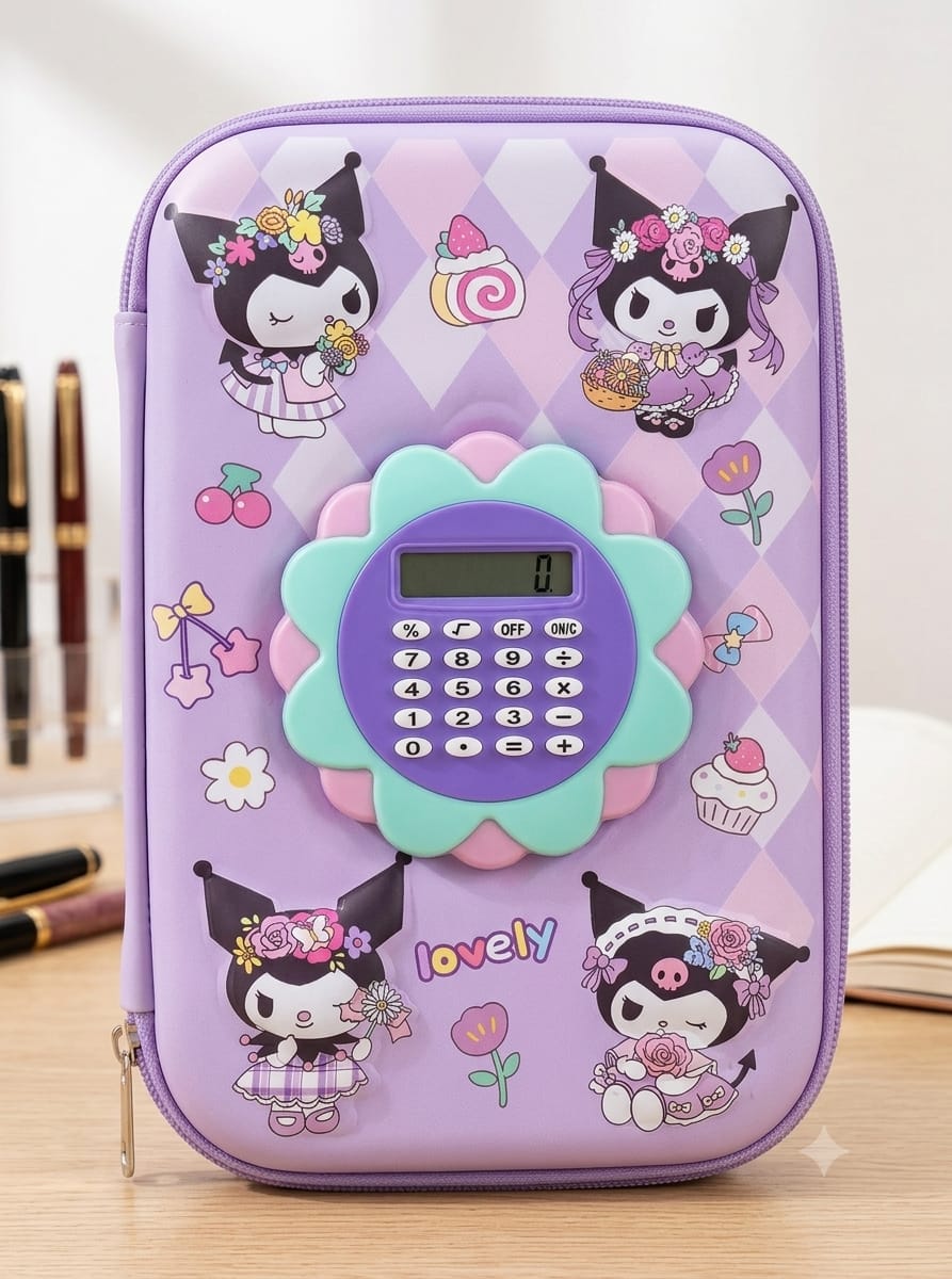 Premium Kids Smart Calculator Pencil Box & Pouch