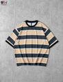 Men and Boy Premium Striped Oversized T-Shirt - Casual Aesthetic Retro Streetwear Tee