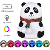 Cute Silicon Panda Night Light for Kids ya Rechargeable LED Panda Night Lamp