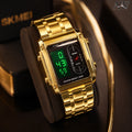 SKMEI Vintage Rectangular Digital Watch for Men