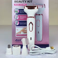 AVNISH 4-in-1 Premium Lady Shaver & Bikini Trimmer Kit | Rechargeable Electric Grooming Set for Face & Body