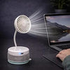 360° Flexible Suction Wall Fan - Portable & Rechargeable Mini USB Desk Fan
